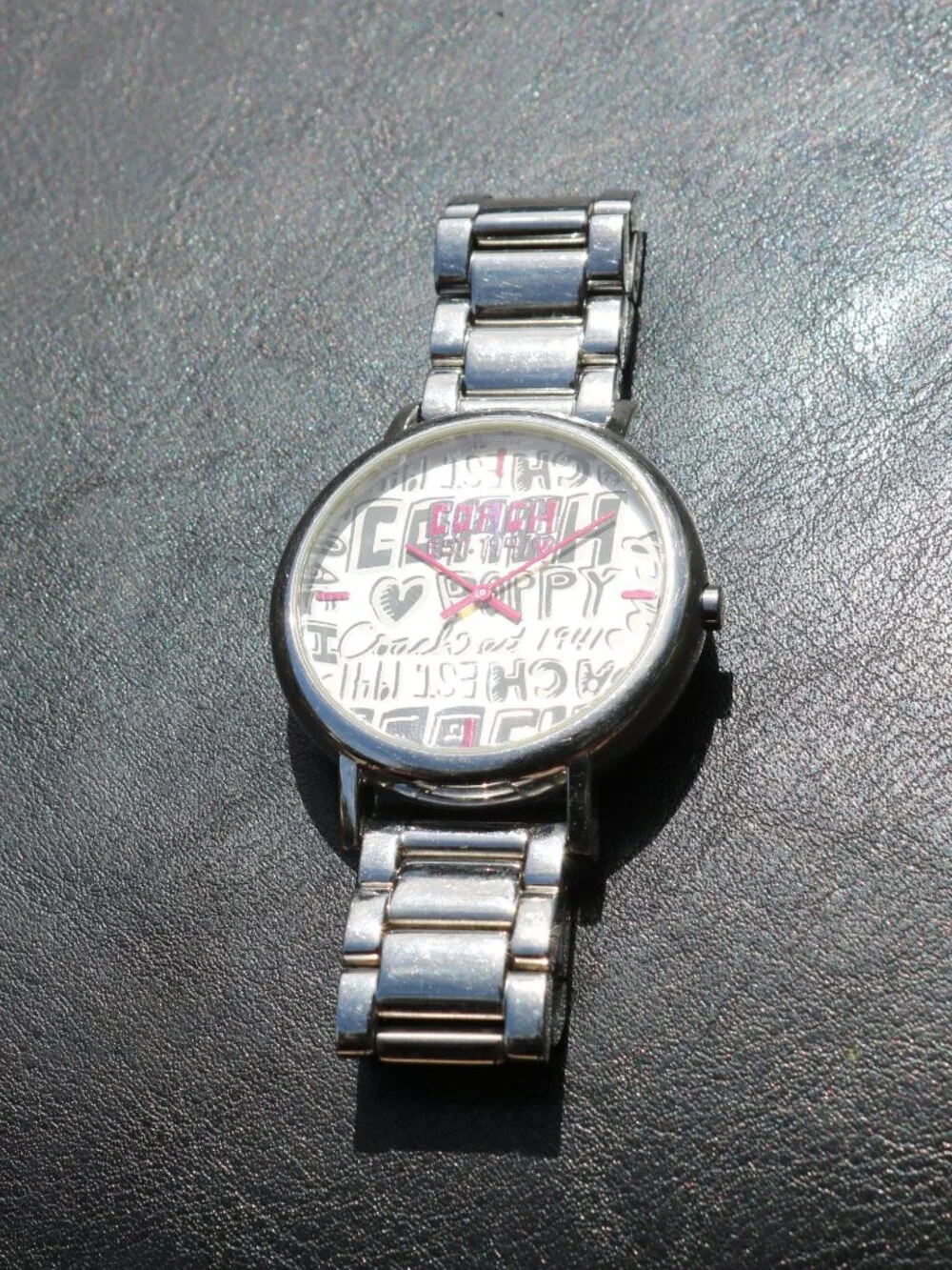 Coach Poppy Signature Graffiti Bracelet Watch